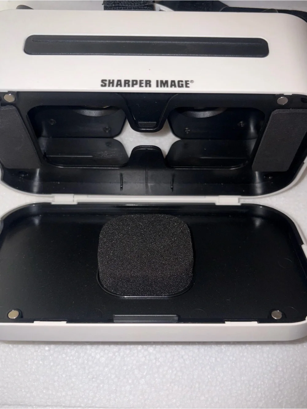 Sharper Image White and Black Mobile VR Headset